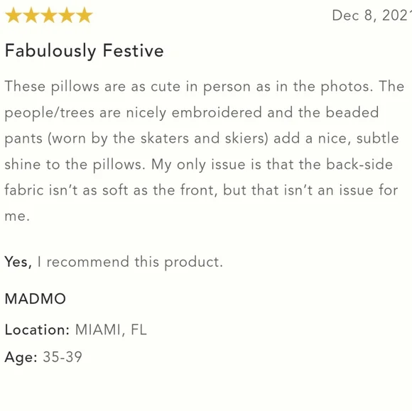 Anthropologie Snow Day Pillow - Picture 7 of 13